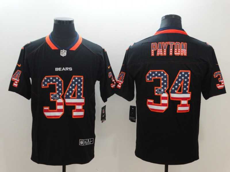 Nike Bears 34 Wlater Payton Black USA Flag Limited Jersey,We sell and wholesale Nike Bears 34 Wlater Payton Black USA Flag Limited Jersey on line form chian!